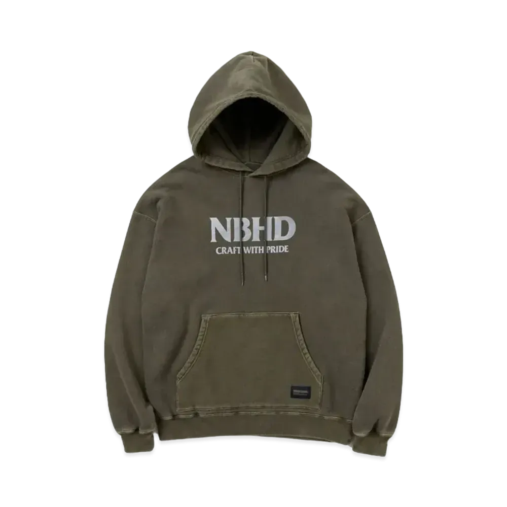 NEIGHBORHOOD Pigment Dyed Sweatparka LS "Olive Drab"