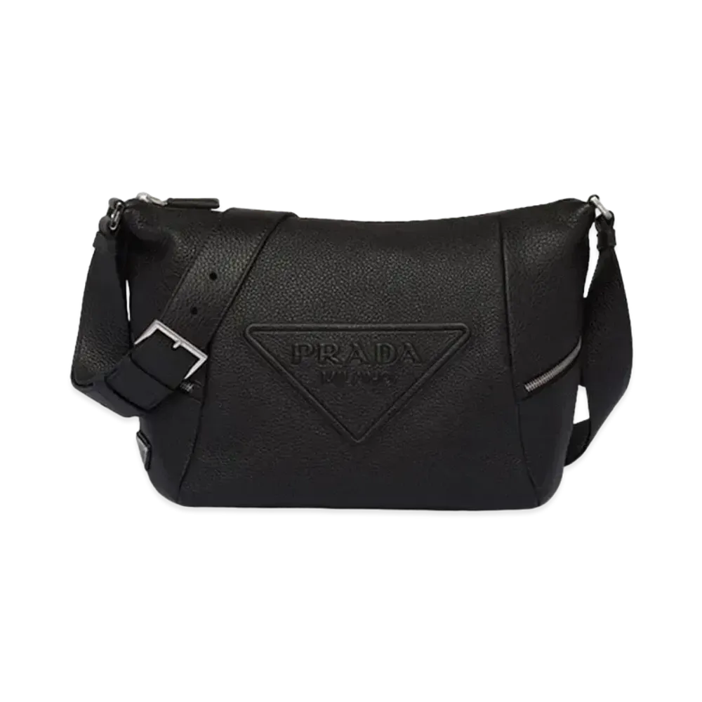 PRADA Leather Bag Shoulder Strap "Black"