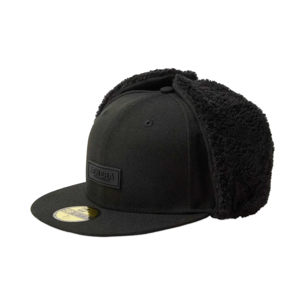 NEW ERA 59Fifty Dog Ear Rubber Patch "Black"