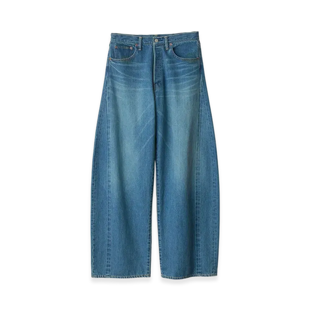 ssstein Deformation Wide Denim Jeans "Indigo"