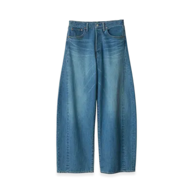 ssstein Deformation Wide Denim Jeans "Indigo"