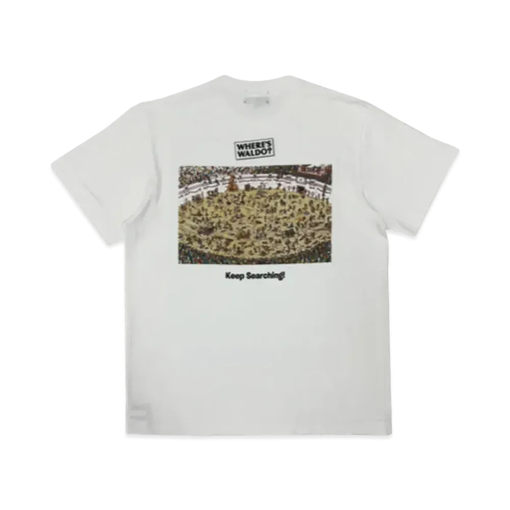 BEAMS x WHERE'S WALDO PRINT S/S Tee "White"