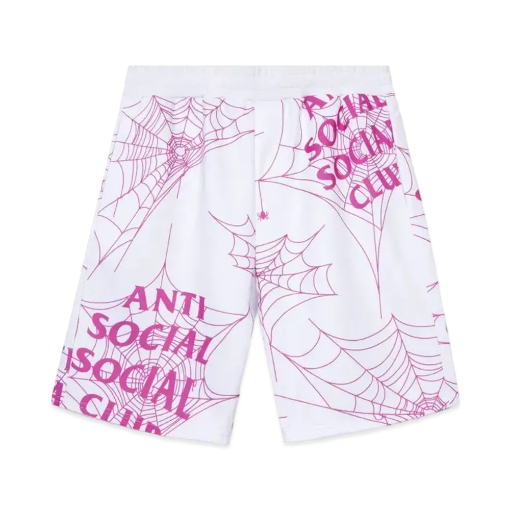 ANTI SOCIAL SOCIAL CLUB FA22 Crawling In The Dark White Terry Fleece Shorts "White"