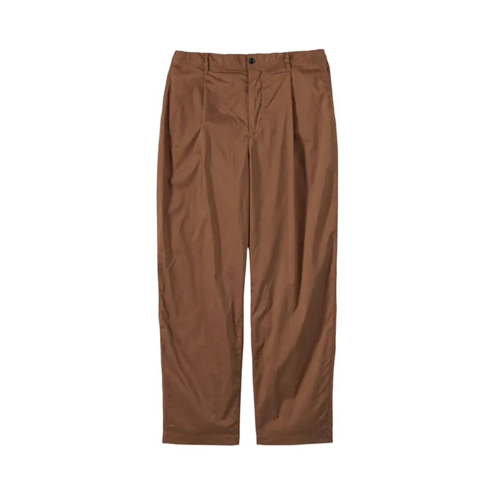 Graphpaper Garment Dyed Typewriter Oversized Slacks "Brown"