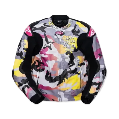 ANTI SOCIAL SOCIAL CLUB x Alpinestars Missile V2 Leather Jacket "Camo"