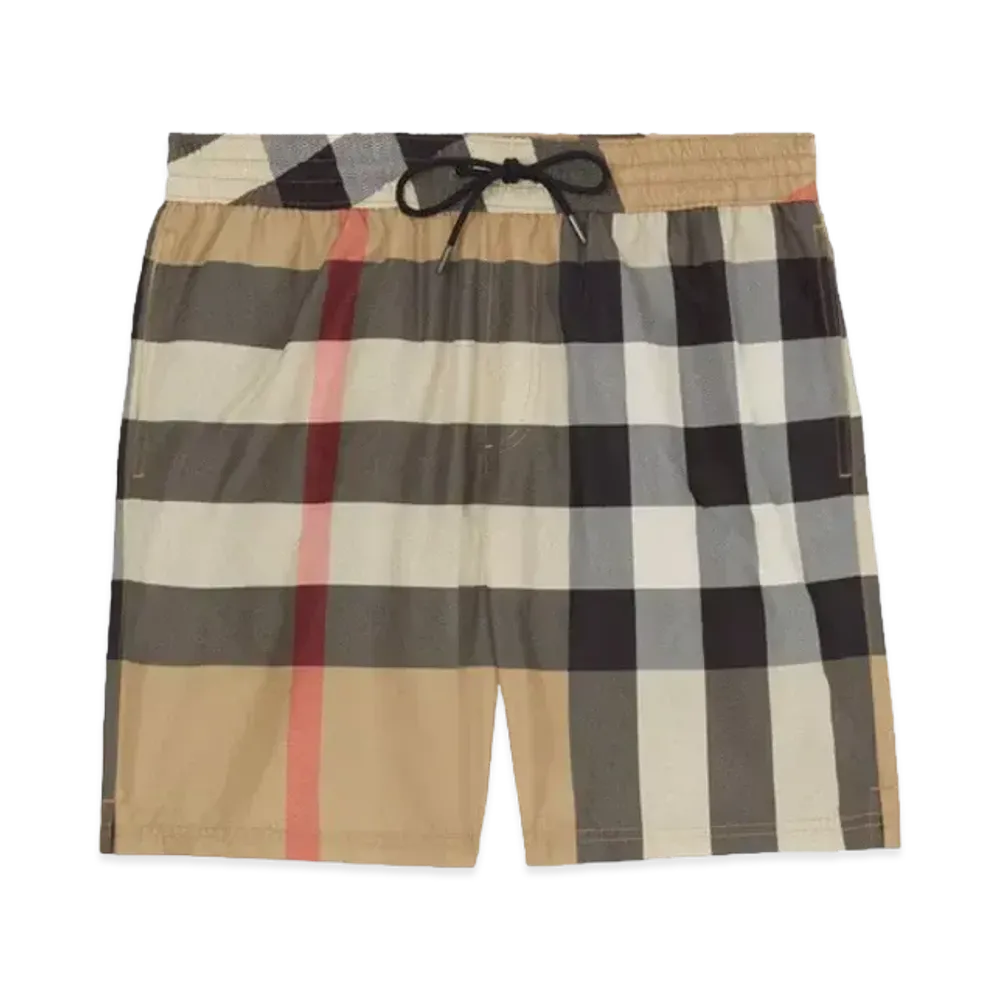 Burberry Men's Check Swim Shorts "Archive Beige"