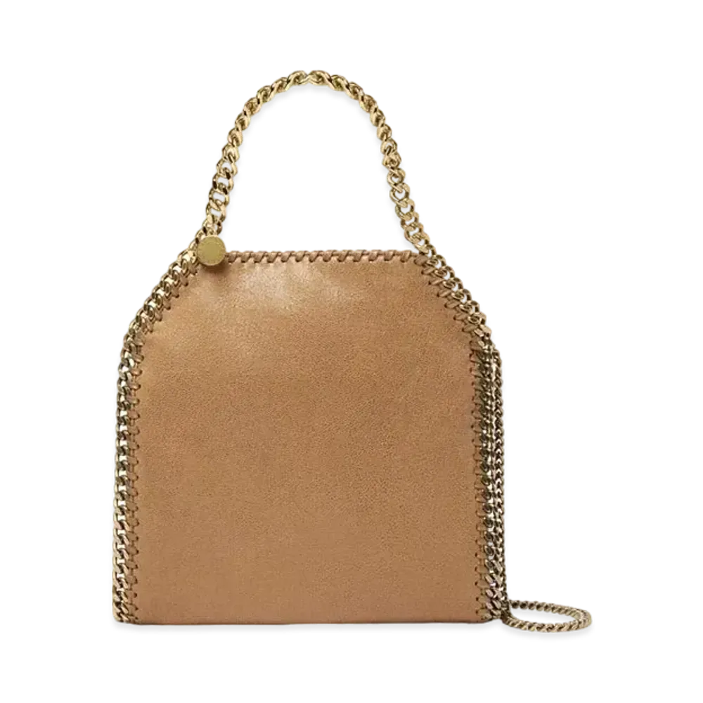 STELLA McCARTNEY Falabella Mini Tote Bag "Pecan Brown"