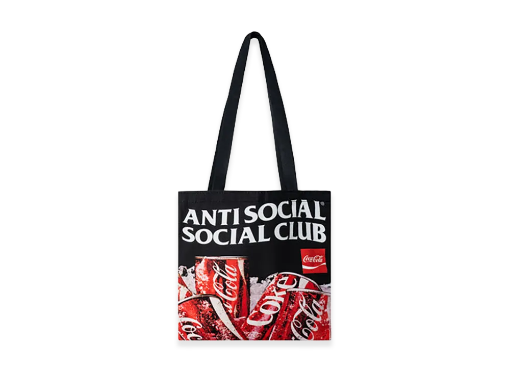 ANTI SOCIAL SOCIAL CLUB x Coca-Cola Ice Cold Canvas Tote Bag "Black"