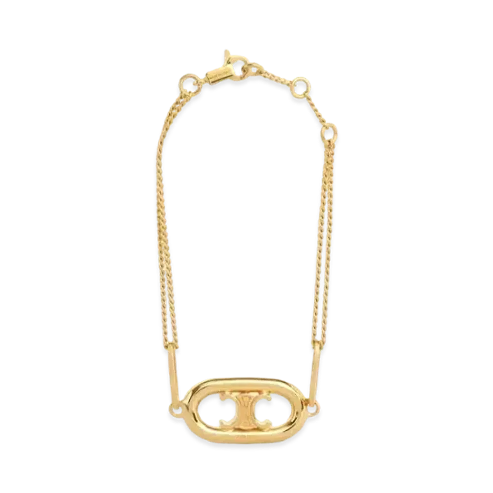 CELINE Maillon Triomphe Bracelet "Gold"