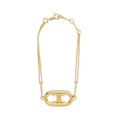 CELINE Maillon Triomphe Bracelet "Gold"
