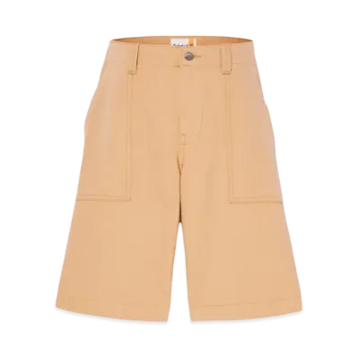Timberland Men's Workwear Canvas Fatigue Shorts "Light Wheat Boots"