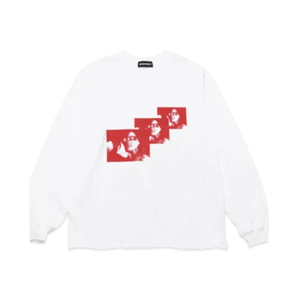 GOD SELECTION XXX Long Sleeve T-shirt GX-A25-LT-08 "White"