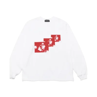 GOD SELECTION XXX Long Sleeve T-shirt GX-A25-LT-08 "White"