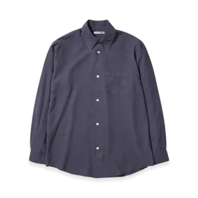 OUR LEGACY Initial Shirt Fine Silk "Vintage Blue"