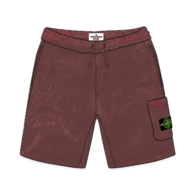 Supreme x Stone Island Sweatshort "Red"