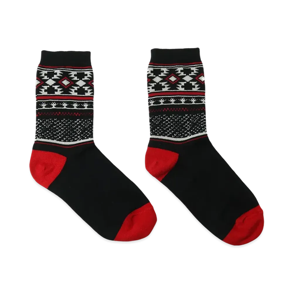 S'YTE Nordic Pattern Socks "Black"