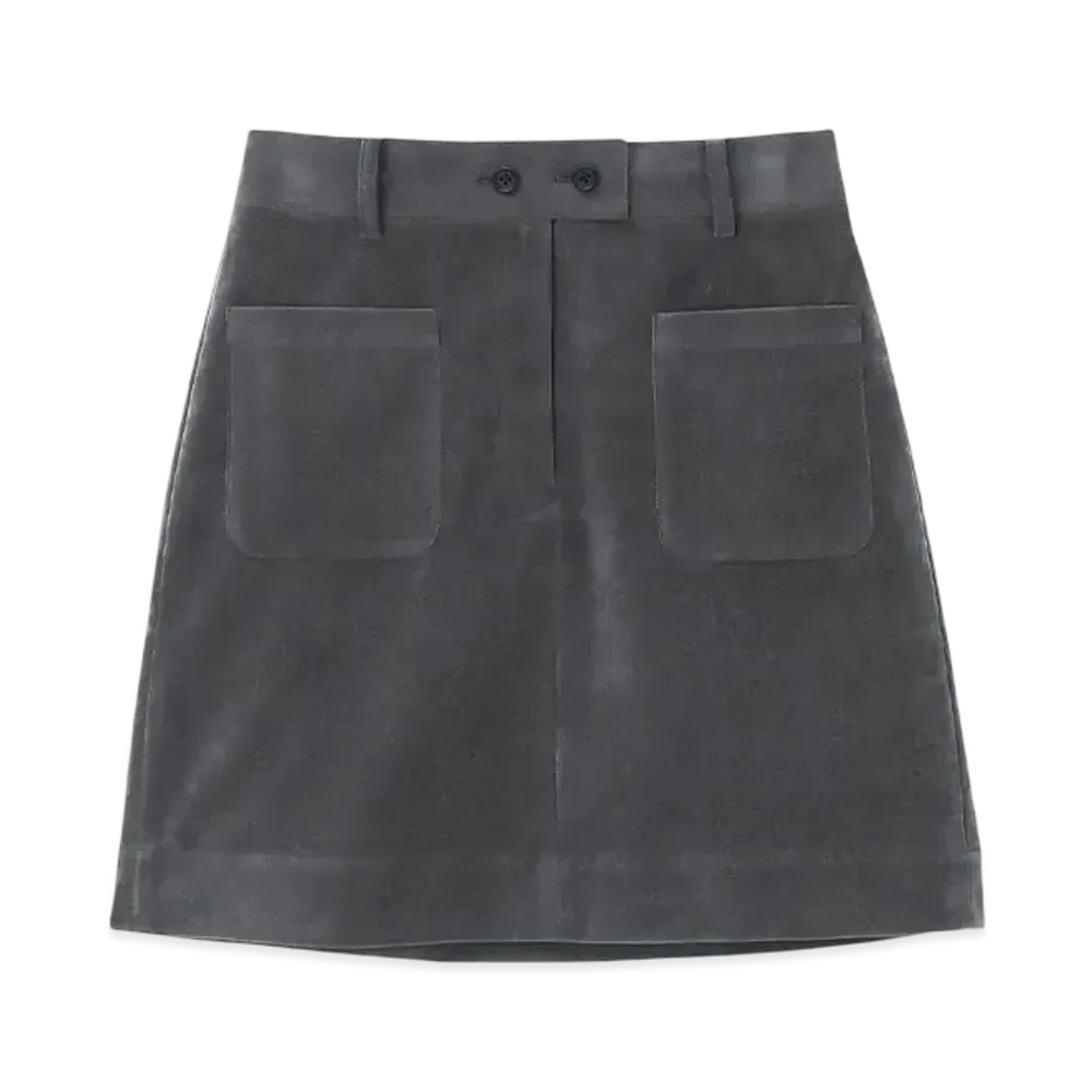Paul Smith Women's Velvet Mini Skirt "DarkGray"