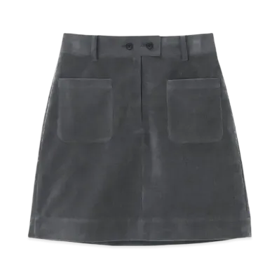 Paul Smith Women's Velvet Mini Skirt "DarkGray"