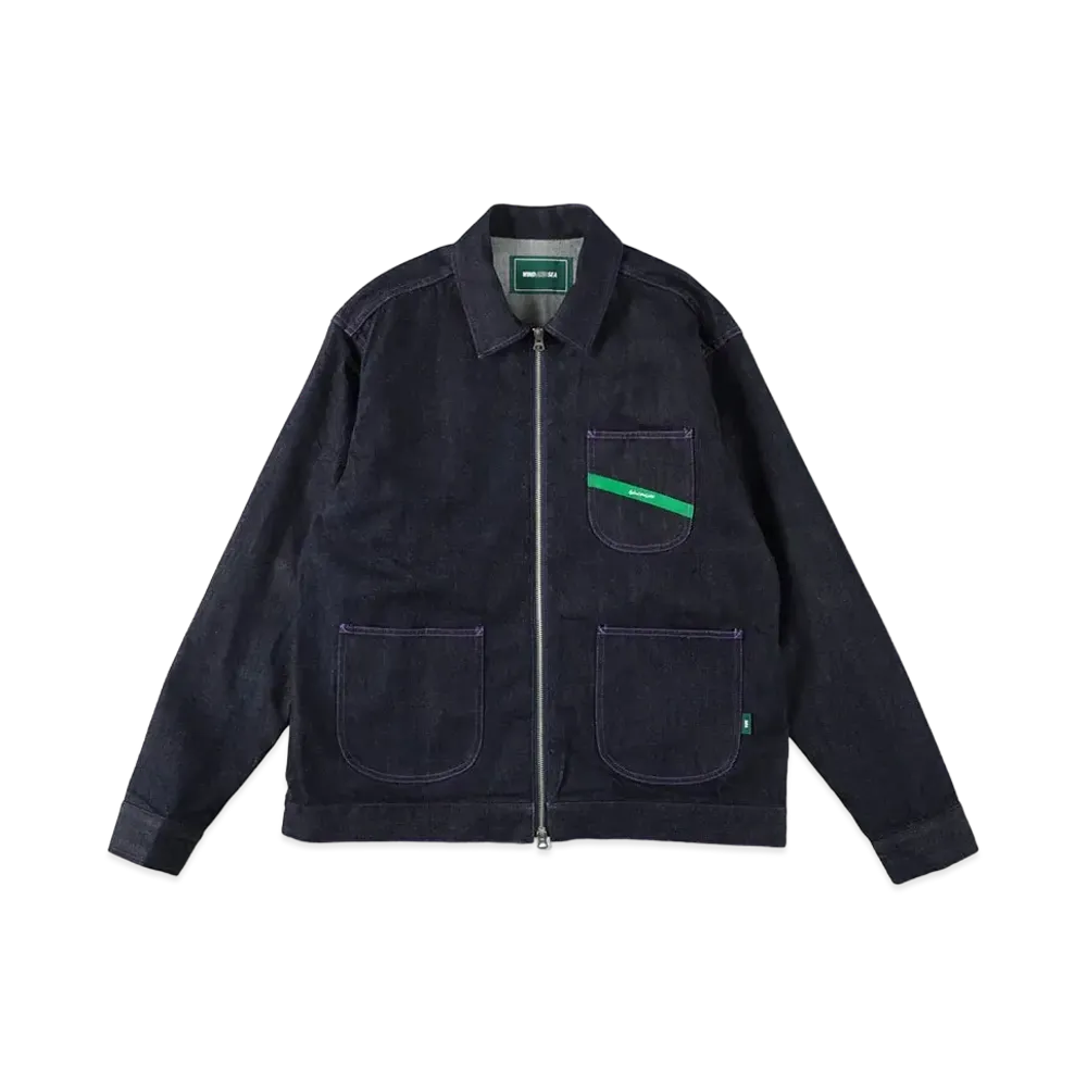WIND AND SEA Organic Cotton Denim Jacket "Blue"