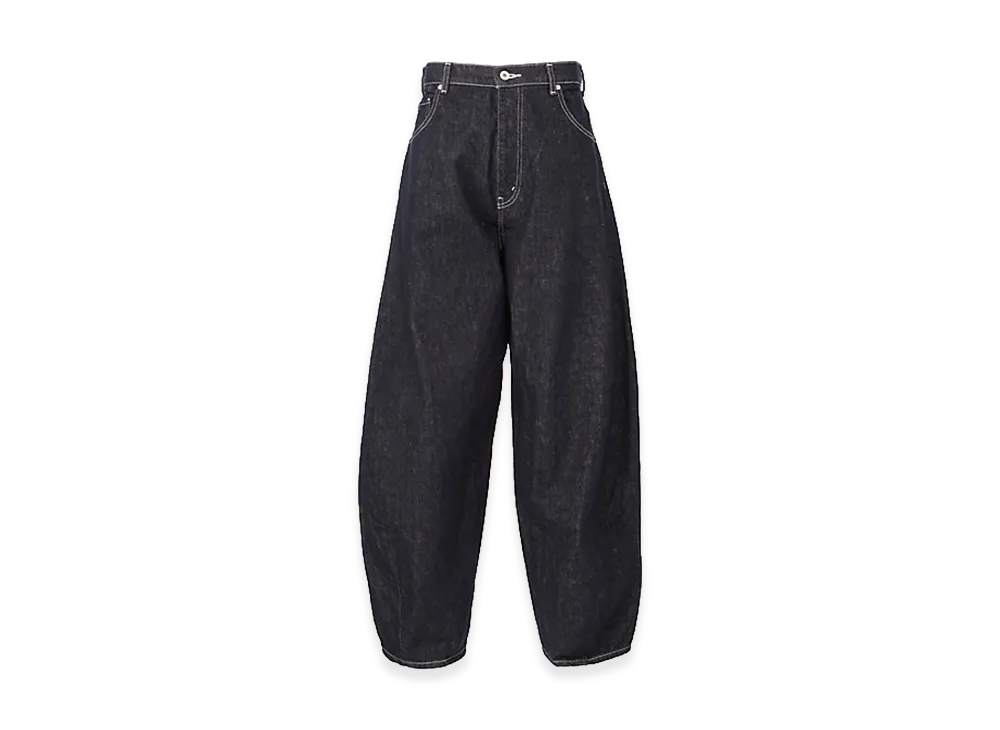 COMME des GARCONS HOMME Cotton Reactive Denim Garment Washed Pants "Navy"