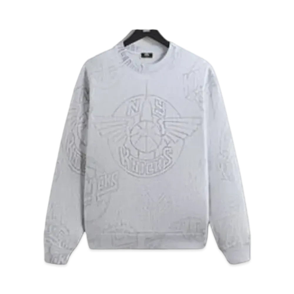 Kith x New York Knicks Sketched Vintage Nelson Crewneck "Light Heather Grey"