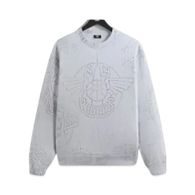 Kith x New York Knicks Sketched Vintage Nelson Crewneck "Light Heather Grey"