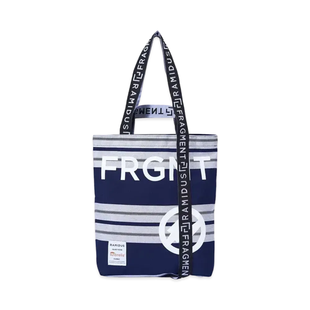 FRAGMENT x RAMIDUS TOTE BAG (M) "Navy Grey"