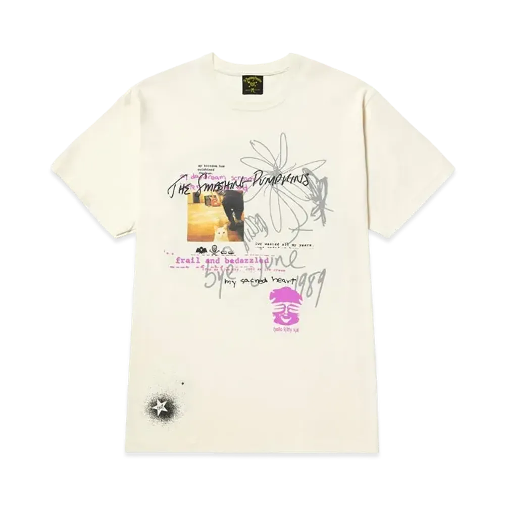 HUF x Smashing Pumpkins Bye June Tee "Bone"