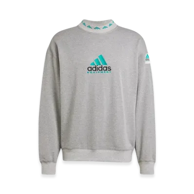 adidas Equipment Reflective Crew Neck Sweatshirt "Medium Grey Heather"