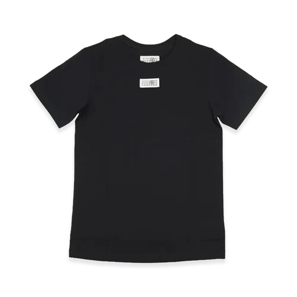 MM6 Maison Margiela Kids Label Logo T-Shirt "Black"