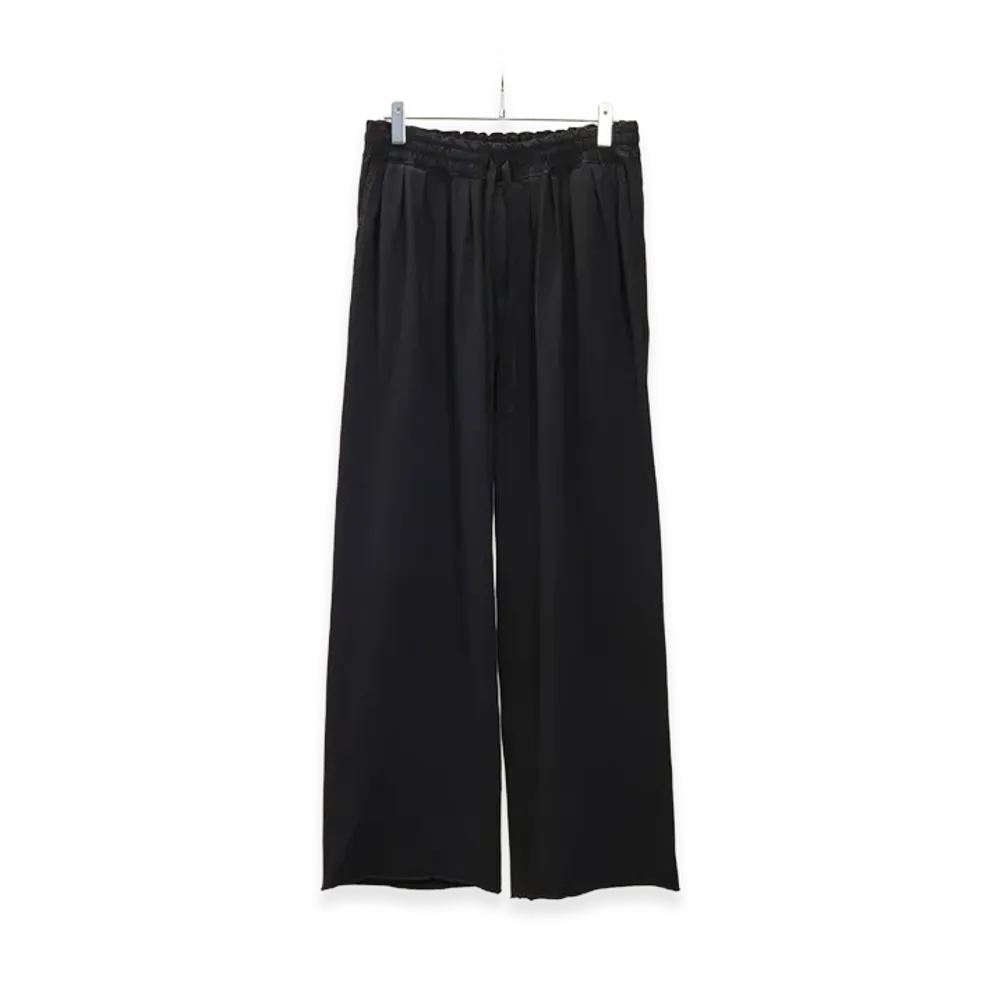 ANCELLM Drape Wide Easy Cut Slacks "Navy"