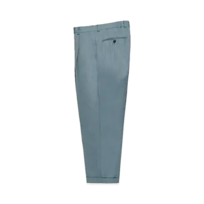WACKO MARIA x Ermenegildo Zegna Pleated Trousers (Type-2) "Blue"