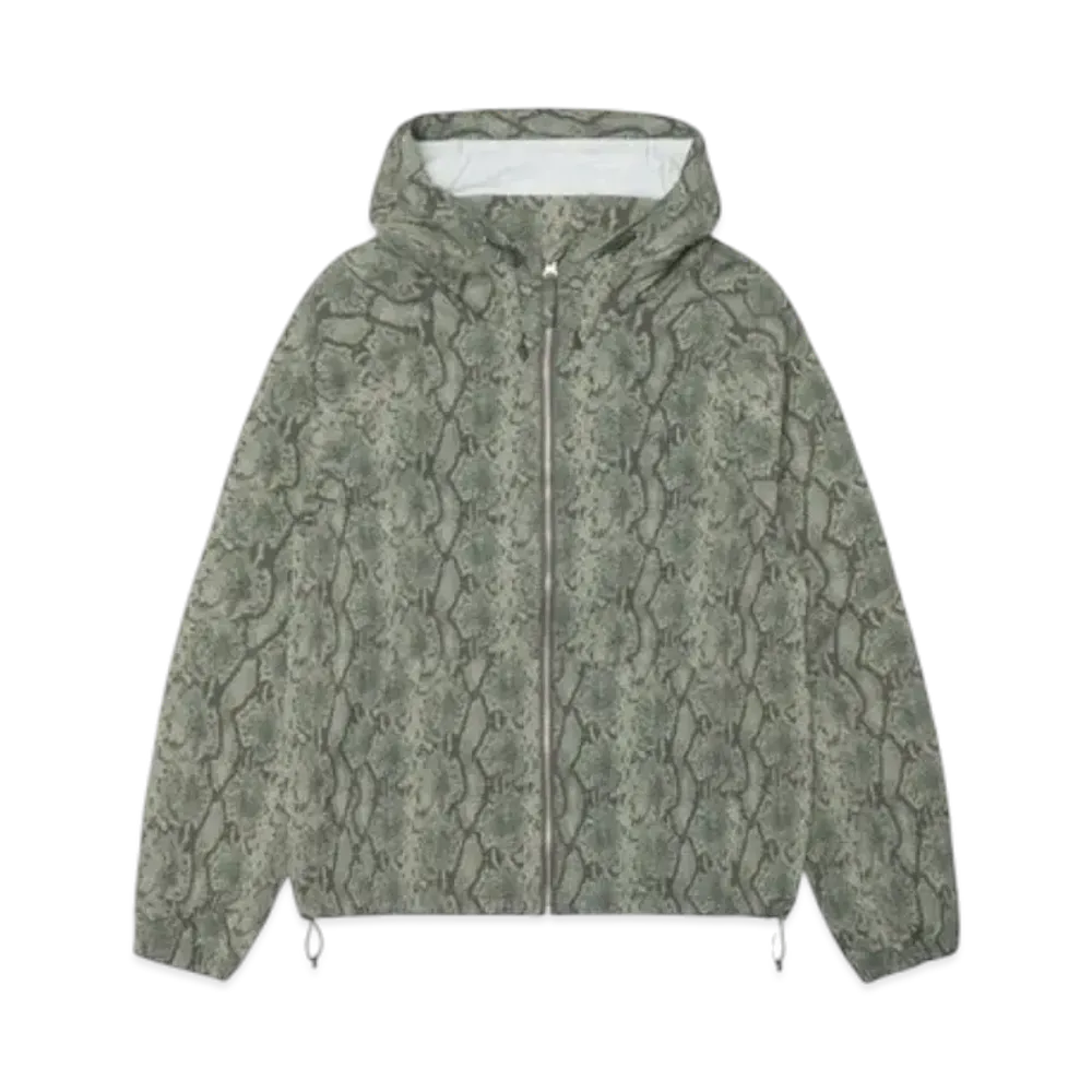 Stussy Beach Shell Snake Print Nylon "Olive"