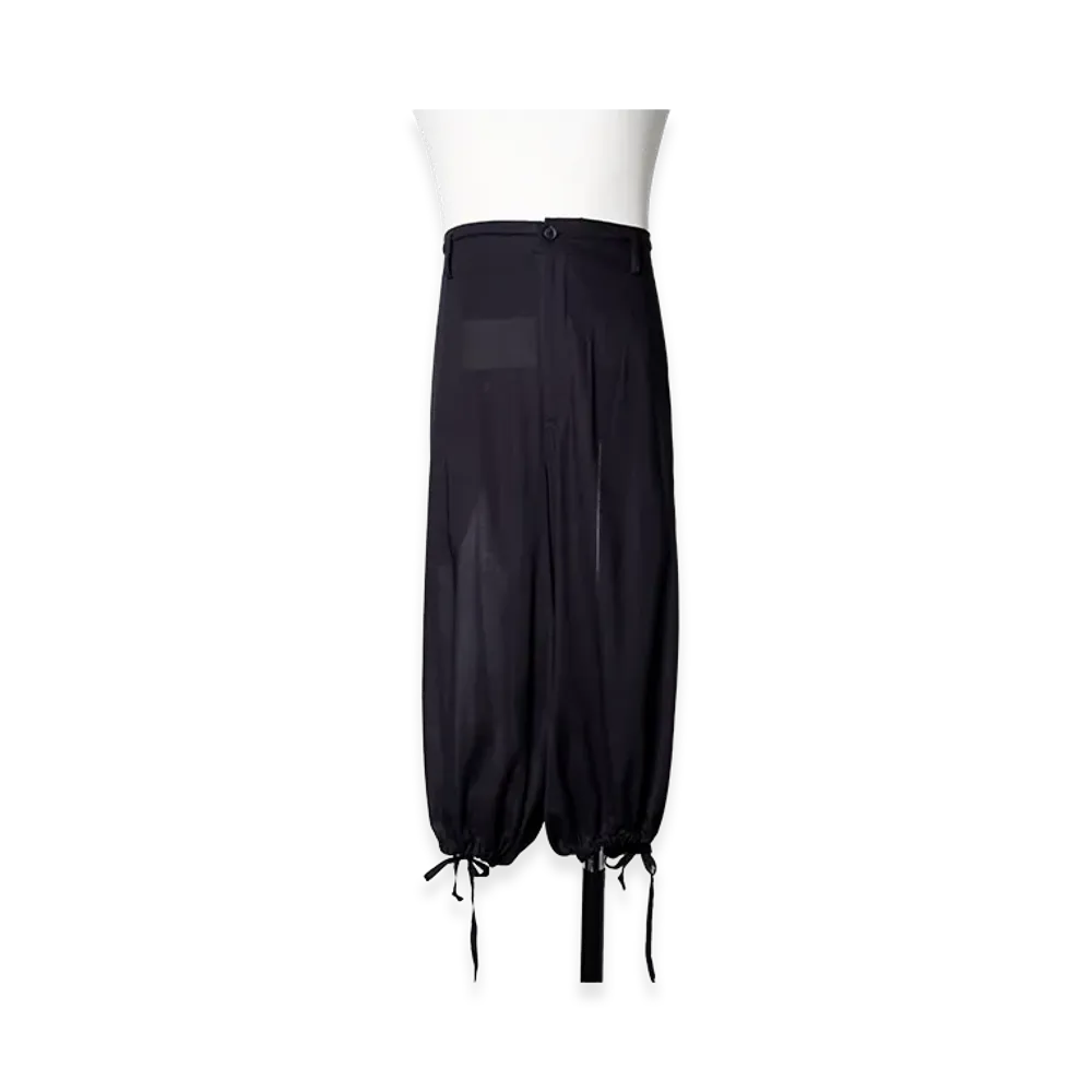 Yohji Yamamoto POUR HOMME Coral Printed Balloon Pants "Black"