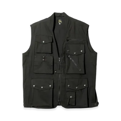 NEEDLES Field Vest C/N Oxford "Black"