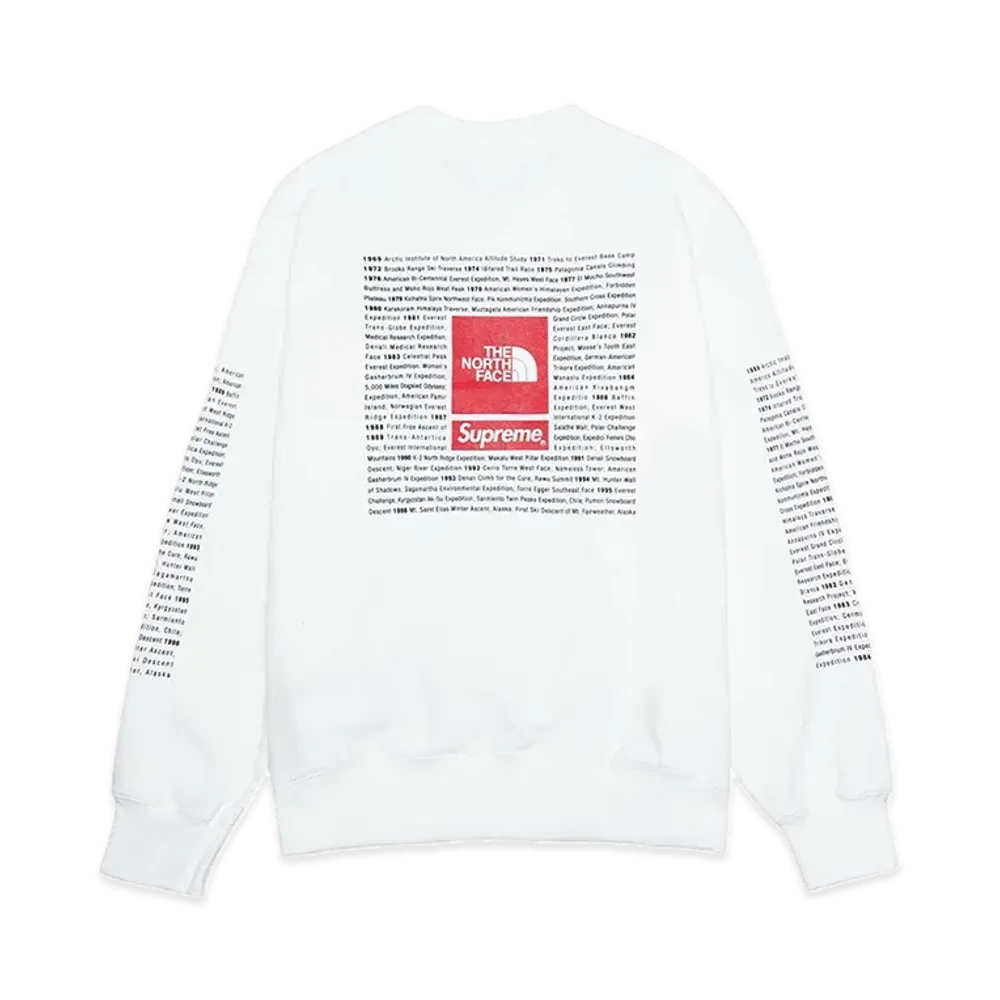 Supreme x The North Face Crewneck "White"