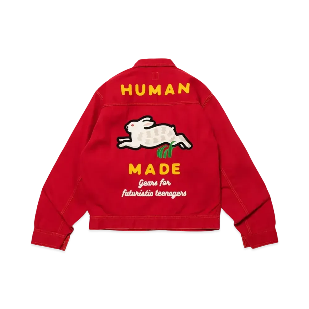 HUMAN MADE Rabbit Work Jacket "Red"