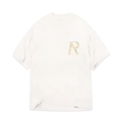 REPRESENT Masking Tape Initial T-Shirt "Flat White"