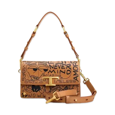 TOD'S Timeless Leather Shoulder Bag Mini "Brown"