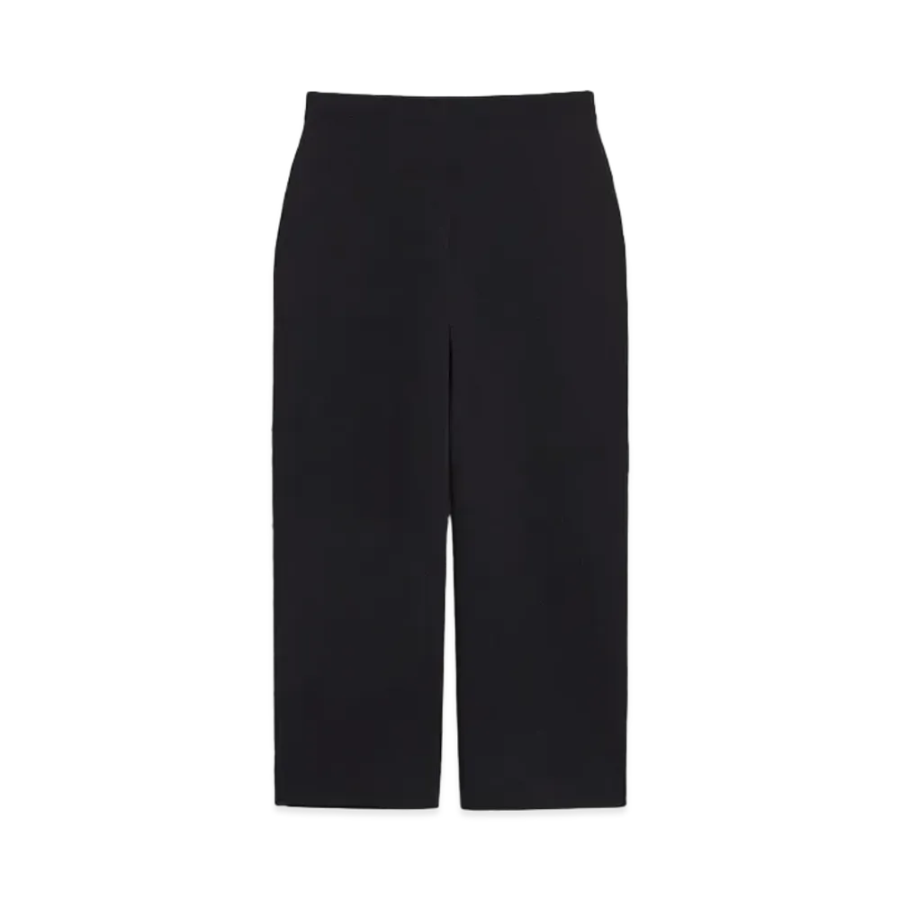 Max Mara Correa Viscose Yarn Cropped Pants "Black"