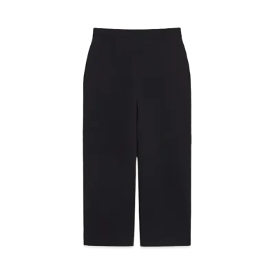 Max Mara Correa Viscose Yarn Cropped Pants "Black"