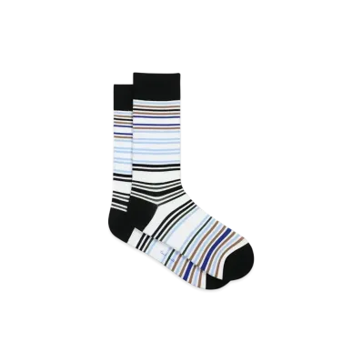 Paul Smith Random Border Socks "LightBlue"