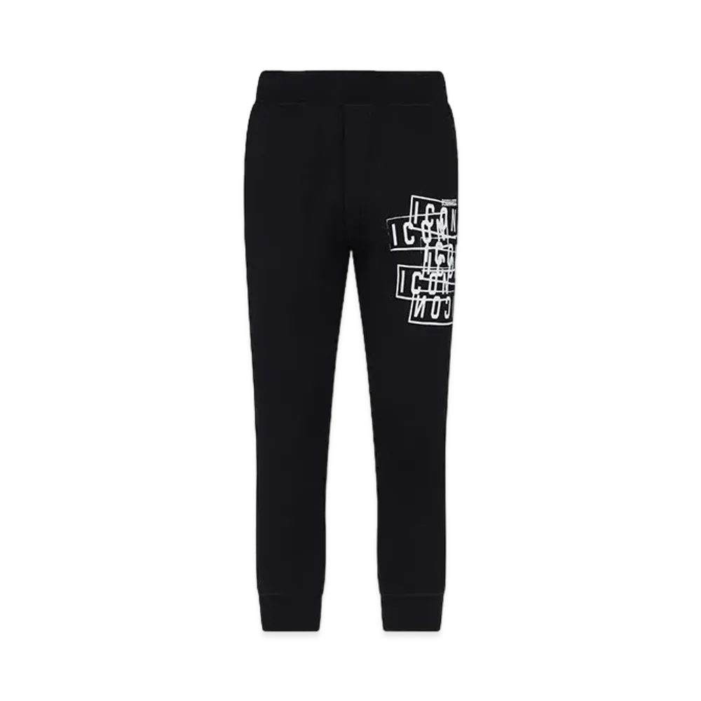 Dsquared2 Icon Stamps Ski Fit Sweatpants "Black"