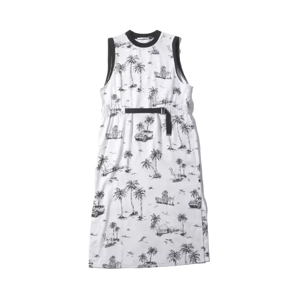 atmos pink Safari Pattern Dress "White"