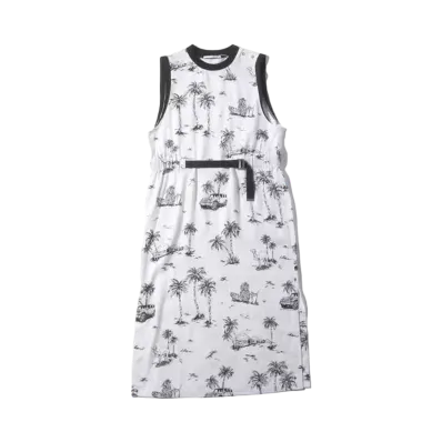 atmos pink Safari Pattern Dress "White"