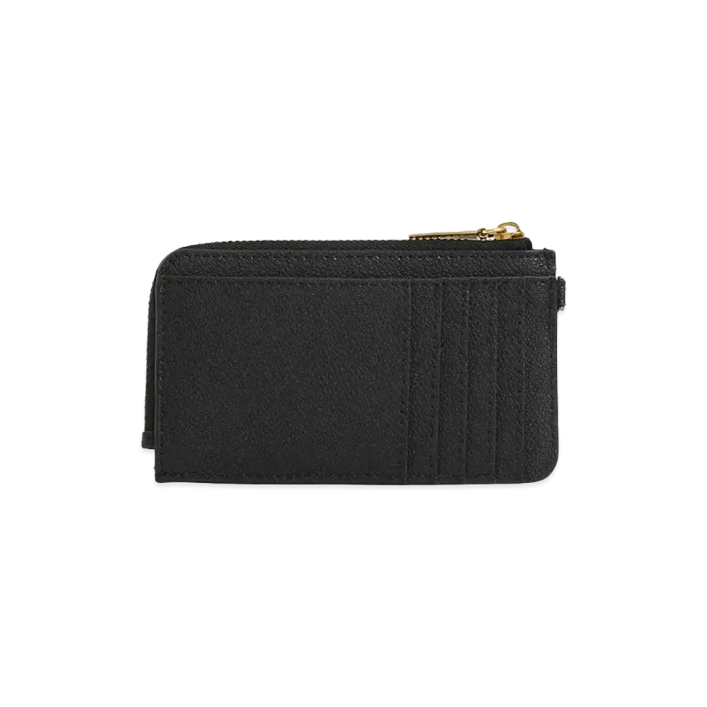 CHARLES & KEITH Multi Slot Zip Around Card Holder "Black"