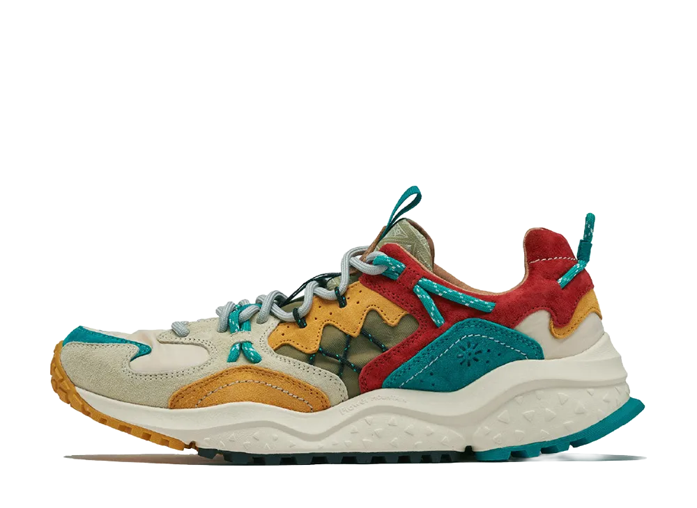 Flower MOUNTAIN YAMABUSHI "Yellow/Teal/Rust"