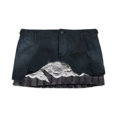 BALENCIAGA Patched Cargo Skirt "Charcoal"