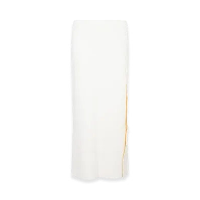 Jil Sander Women's Viscose Skirt "White"