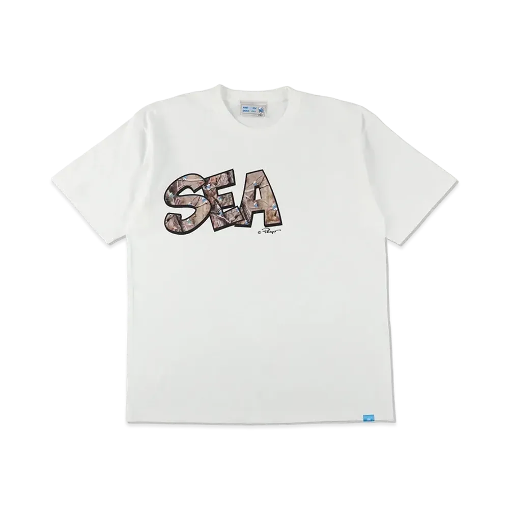 WIND AND SEA x Smurf S/S Tee (Wind And Smurf) "White"